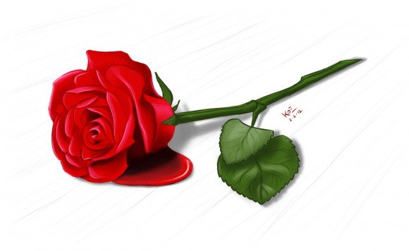 Rose (Digital Painting, Photoshop)
