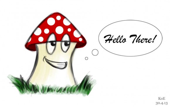 Mushroom Says Hello